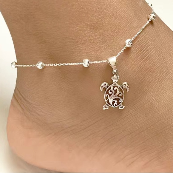 LADIES Sea turtle anklet - Picture 1 of 2